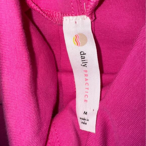 Daily Practice Anthropologie Long Sleeve Mock Neck Knit Mini Dress Pink Medium - Picture 8 of 13
